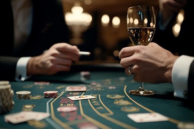 Multilingual dealer team at blackjack table
